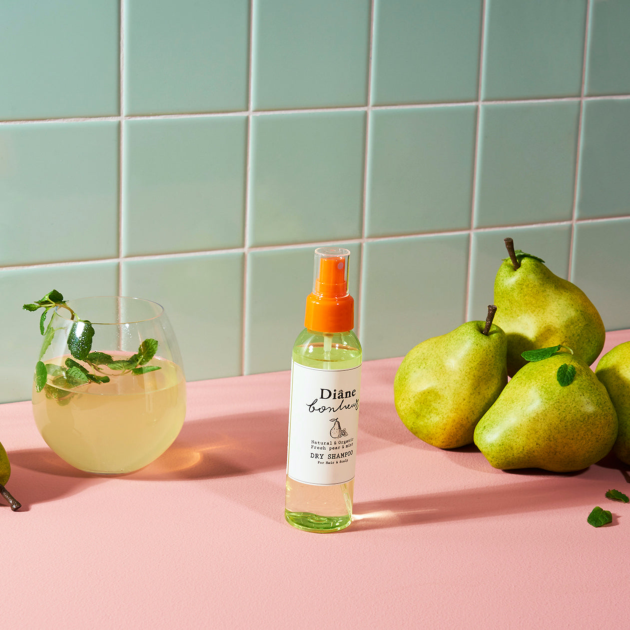 FRESH PEAR & MINT Dry Shampoo with pear