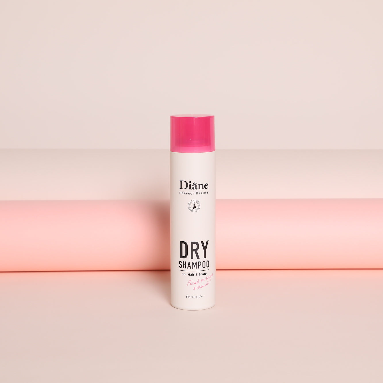 Perfect Beauty Dry Shampoo Fresh Mango & Fruit with pink roll 