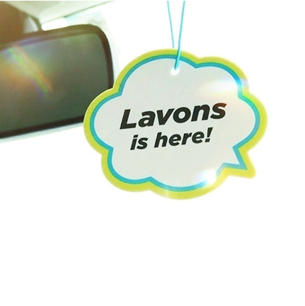 Paper Fragrance Shiny Moon hang on car mirror